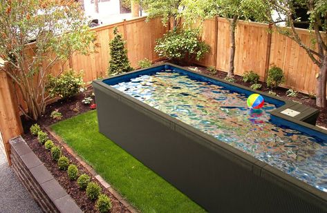 Swimming Pool Trends, Small Above Ground Pool, Shipping Container Pool, Pools For Small Yards, Container Pool, Pool Prices, Above Ground Pool Liners, Backyard Ideas For Small Yards, Best Above Ground Pool