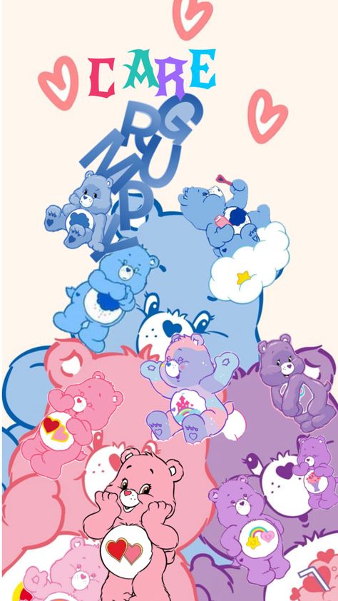 Care bear wallpaper for iPhone Care Bear Wallpapers, Bear Wallpaper, Care Bear, Iphone Wallpaper, Iphone