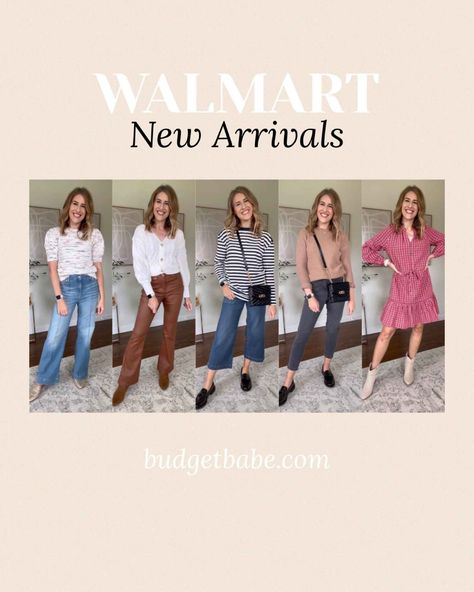 Walmart new arrivals fall 2024, classic, easy style for everyday Walmart Fashion 2024, Walmart Outfits, Soft Sweaters, Designer Looks, Coated Denim, Walmart Fashion, Have A Lovely Weekend, Puff Sleeve Sweater, Easy Style