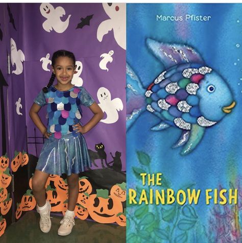 Story Book Character Costumes, Rainbow Fish Costume, Storybook Character Costumes, Book Characters Dress Up, The Rainbow Fish, Ocean Books, Book Character Day, Character Dress Up, Book Costumes