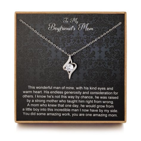 Boyfriend Mom Gifts, Gifts For Boyfriends Mom, To My Boyfriends Mom, Gifts For Boyfriends, Country Family, Boyfriend Necklace, Boyfriends Mom Gifts, Perfect Gift For Boyfriend, Infinity Knot