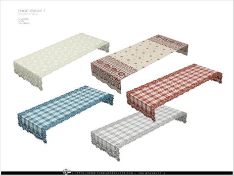 Sims 4 Table Runner Cc, Sims 4 Tablecloth, Sims4 Dining Table, Sims 4 Cc Table Dining, Ts4 Cc Dining Table, The Sims 4 Cc Objects Dining Room, The Sims Resource Sims 4 Furniture Kitchen, Japanese Lamp, Sims 4 Beds