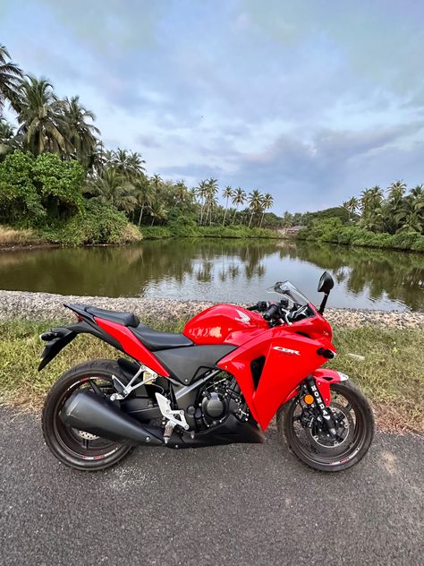 Surrounded with greenery #hondacbr250r #cbr250r Honda Cbr 250r, Cbr 250r, Honda Cbr250r, Motorcycle Camping, Bike Photography, Bike Pics, Honda Cbr, Motorcycle Girl, Ceiling Design