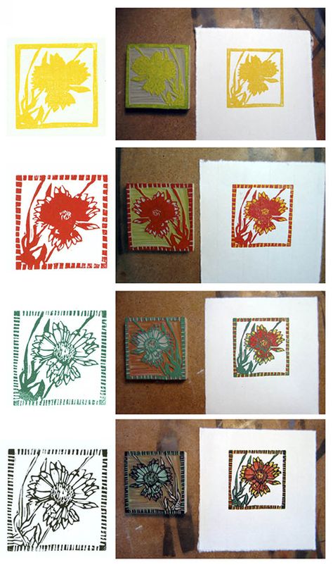 Sherrie York - Page - Reduction linocut process Reduction Printmaking, Linocut Tools, Woodcut Printing, Printmaking Ideas, Relief Printmaking, Woodcut Art, Linocut Printmaking, Relief Printing, Relief Print