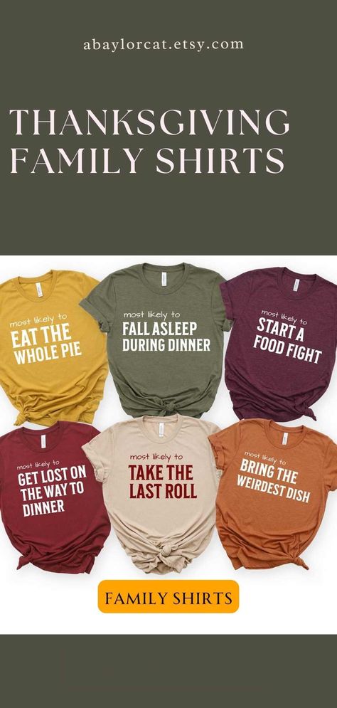 Thanksgiving Family, Group Shirts, Family Dinner, Family Shirts, How To Fall Asleep, Rolls, Thanksgiving