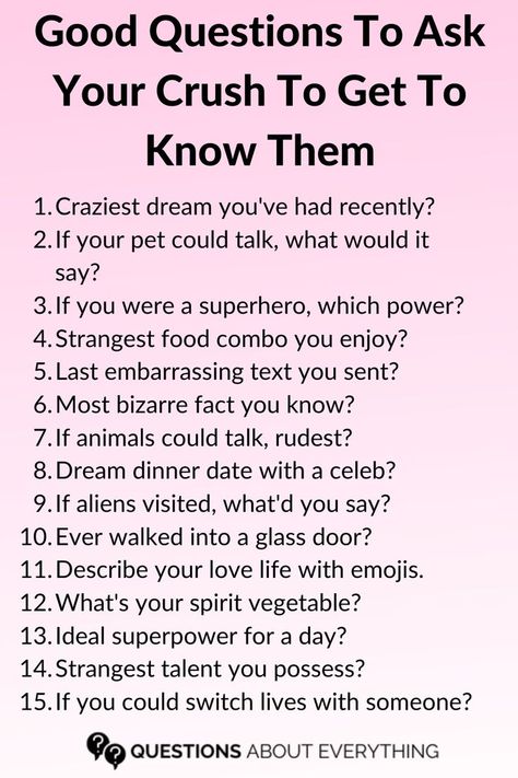 A list of questions to ask your crush! Questions To Ask Crush, Questions To Ask Your Crush, Good Questions To Ask, Best Questions To Ask, Text Conversation Starters, Feeling Nervous, Cute Questions, Questions To Get To Know Someone, Best Questions