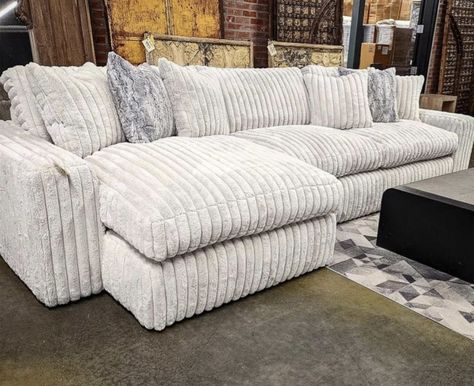 Oversized Couches Living Room, Fluffy Couch Aesthetic, Fluffy Jumbo Sofa Bed, Big Fluffy Couch Sofas, Big Soft Couches, Cute Furniture For Living Room, Apartment Extra Room Ideas, Comfortable Couches Living Room Comfy, Fluffy Sectional Couch