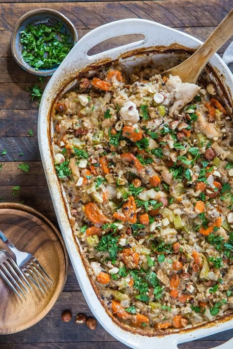 Wild Rice Chicken Casserole, Gluten Free Chicken Casserole, Rice Chicken Casserole, Chicken Wild Rice Casserole, Panini Recipes Chicken, Wild Rice Recipes, Wild Rice Casserole, Chicken Shawarma Recipe, Chicken Tikka Masala Recipes