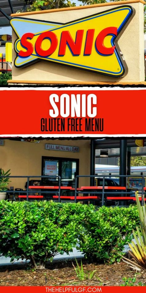 Dive into Sonic's gluten-free menu! Explore what's gluten-free at Sonic, from breakfast options to sonic drinks for a gluten free diet. This is your guide to gluten-free fast food on the sonic menu! | travel food | gluten free restaurants | gluten free lifestyle | gluten free food list | gluten free guide | celiac disease | Celiac Snacks, Gluten Free Travel Food, Sonic Menu, Gluten Free Fast Food, Sonic Drinks, Gluten Free Food List, Food Gluten Free, What Is Gluten Free, Gluten Free Gifts