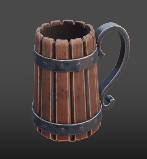 Viking Mug, on ArtStation at https://www.artstation.com/artwork/GeK4e3 Traditional Pottery, Concept Art Character, Vikings, Concept Art, Art Design, Art