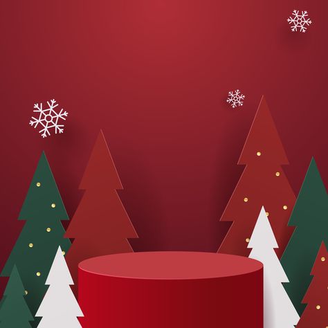 Christmas Theme Illustration, Christmas 3d Design, Christmas Set Design, Christmas Podium, Podium Illustration, Christmas Theme Background, Holidays Background, Christmas Vector Illustration, New Year Theme