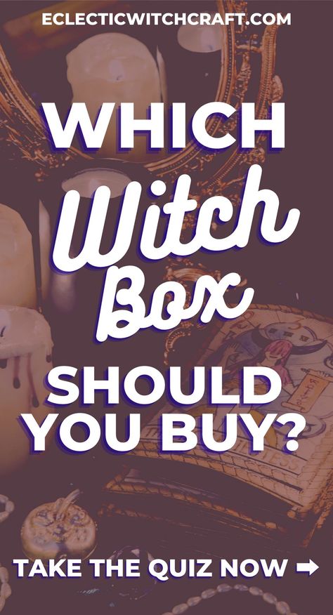 QUIZ TIME: Which monthly box for witches is best for you? #witch #witchcraft #pagan #wicca Witchcraft Quotes, Witchcraft History, Witchcraft Tips, Witchcraft Tattoos, Witchcraft Diy, Witchcraft Symbols, Witchcraft Herbs, Witchcraft Altar, Quiz Time