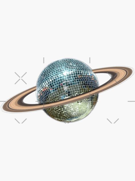 Pegatina for Sale con la obra «Disco Saturno II» de MsGonzalez | Redbubble Saturno Aesthetic, Cd, For Sale