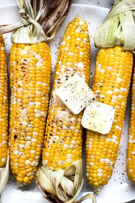 How to Make THE BEST Grilled Corn on the Cob | foodiecrush.com Asparagus On The Grill, How To Grill Asparagus, Foodiecrush Recipes, Grill Asparagus, Asparagus Grilled, Easy Asparagus Recipes, Best Asparagus Recipe, Grilled Corn On The Cob, Greek Turkey Burgers