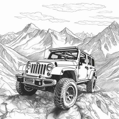 Coloring pages #coloringpages Coloring page #coloringpage Adult Coloring pages #adultcoloringpages Coloring pages adult #coloringpagesadult Coloring books #coloringbooks 1.434 Jeep Coloring Pages, Etching Metal, Jeep Art, Free Coloring Pages For Kids, Coloring Pages Adult, Swear Word Coloring Book, Words Coloring Book, Easy Coloring, Free Adult Coloring Pages