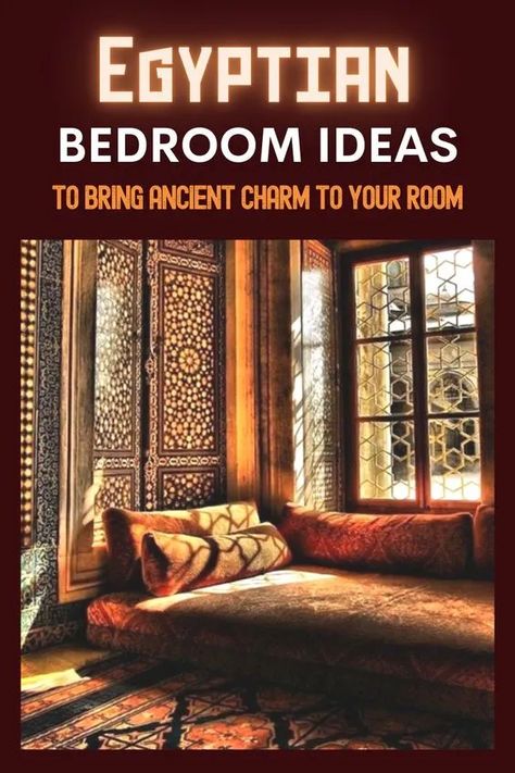 32 Egyptian Bedroom Ideas to Bring Ancient Charm to Your Room Ancient Bedroom, Ancient Egyptian Magic, Egyptian Bedroom Ideas, Egyptian Bedroom, Egyptian Home Decor, Egyptian Magic, Egyptian Decor, Egyptian Theme, Nautical Bedroom