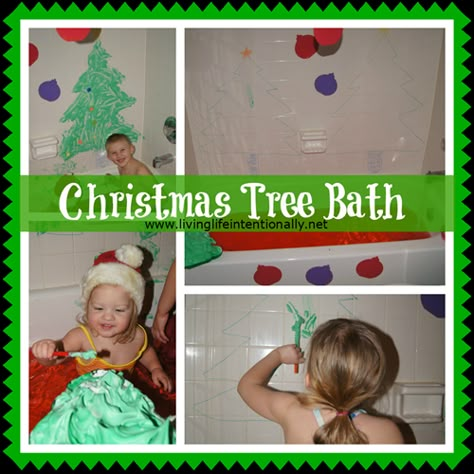 O Christmas Tree Bath - a fun themed bath for toddlers, preschooler, and kindergartners during December. Simple (and inexpensive) to put together but provides tons of  FUN! Christmas Activity For Kids, Christmas Family Feud, 123 Homeschool 4 Me, Christmas Learning, Christmas Units, O Christmas Tree, Fun Christmas Activities, Christmas Tree Png, Holiday Party Games