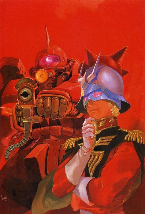 Char Aznable, Science Fiction Illustration, Gundam Wallpapers, Mobile Suit Gundam, Custom Gundam, Mecha Anime, Gundam Art, Old Anime, 90s Anime