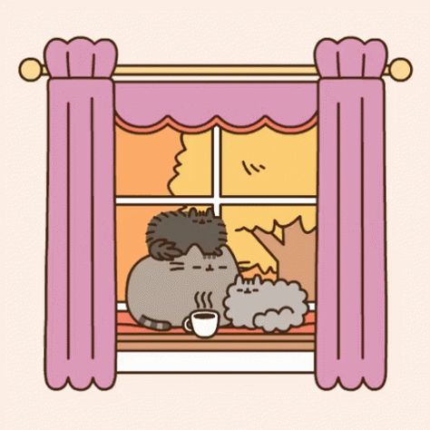 Pusheen Morning GIF - Pusheen Morning - Discover & Share GIFs Pusheen Comics, Pusheen Gif, Pusheen Stormy, Pusheen Love, Animals Gif, Pusheen Cute, Pusheen Cat, Söt Katt, Nyan Cat