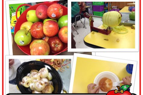 Kindergarten Number Sense Activities Made Simple | Mrs. McGinnis' Little Zizzers Applesauce In The Classroom, Crockpot Applesauce Recipe, Student Book Boxes, Johnny Appleseed Day, Johnny Appleseed Activities, Apple Center, Apple Alphabet, Crockpot Applesauce, Apple Math