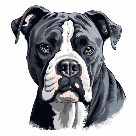 A simple american bulldog design | Premium Vector #Freepik #vector #dog-art Bulldog Clipart, Bulldog Design, American Bull, Dog Vector, Cowboy Art, American Bulldog, Dog Drawing, Vector Photo, Dog Art