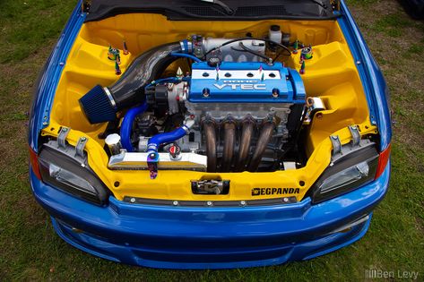 Engine Bay Paint Ideas, Honda Civic Engine, Backyard Coop, Civic Ef, Civic Eg, Civic Hatchback, Honda (car), Engine Swap, Engine Bay