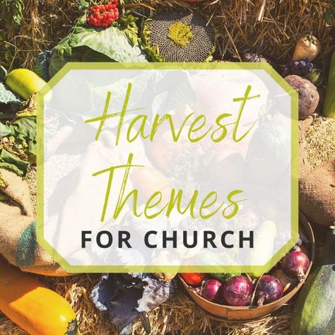 5 Biblical Harvest Themes for Church to Try this Fall Fall Church Decorations, Church Harvest Festival, Harvest Festival Crafts, Fall Festival Activities, Fall Festival Decorations, Harvest Festival Decorations, Harvest Church, Bulletin Ideas, Fall Festival Games