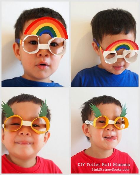 DiY toilet roll glasses! Get creative with decorating while having fun with the kids. Toilet Paper Roll Crafts, Paper Roll Crafts, Crafty Kids, Toilet Paper Roll, Childrens Crafts, Toilet Roll, Recycled Crafts, Paper Roll, Craft Activities For Kids