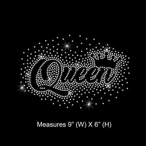 Queen With Crown, Rhinestone Shirt Designs, Diy Rhinestone Crafts, Rhinestone Templates, Toilet Paper Roll Art, Rhinestone Designs Templates, Rhinestone Designs Pattern, Rolled Paper Art, Graphic Shapes Design