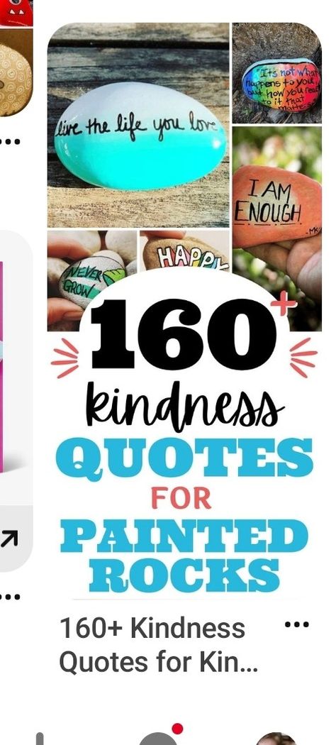 Rock Painting Words Inspirational, Short Kindness Quotes, Quotes For Kindness, Kindness Rocks Ideas, Kindness Club, Rock Sayings, Kindness Rocks Project, Kindness Week, Painted Rock Ideas