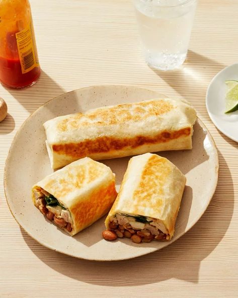 Freezer Burritos Recipe Make Ahead Chicken Burritos Freezer Recipes, Chicken Rice Burrito, Freezer Burritos, Meat And Vegetables, Burritos Recipe, Chicken Burritos, Cooked Rice, Chicken Rice, Freezer Meals