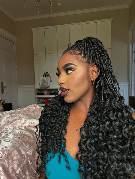 Ocean Wave Crochet, Curly Braiding Hair, Ocean Wave Crochet Hair, Fav Hairstyles, Wave Crochet, Hair For Black Women, Braids Ideas, Deep Wave Hairstyles, The Beauty Department