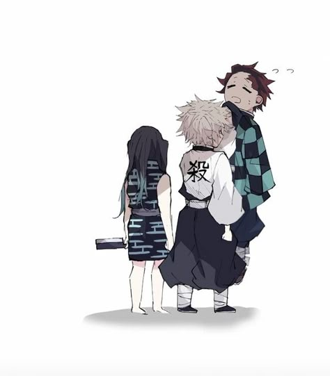 Nezuko And Muichiro, Sanemi Nezuko, Genya X Muichirou, Anime D, Demon Slayer Kimetsu No Yaiba, Slayer Anime, Anime Comics, Anime Demon, Anime Chibi