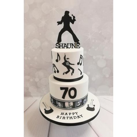 Elvis Presley Birthday, Elvis Presley's Birthday, Elvis Party, Elvis Cake, Elvis Cakes, Record Cake, Elvis Birthday, Birthday Cake Designs, 50s Rock And Roll