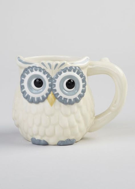 Owl Shaped Mug (11cm x 9cm) Dining Table Sets, Blue Mug, Owl Mug, Art Painting Tools, Celebrity Fashion Trends, Cup Art, Table Sets, Ceramics Ideas Pottery, Buy Home