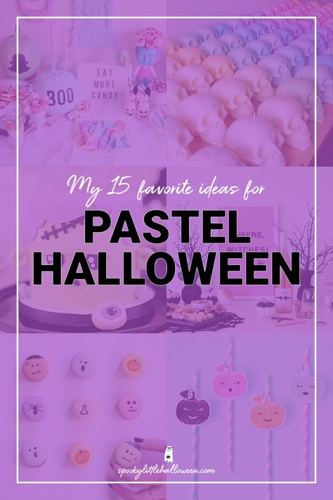 Love pastel Halloween? Me too, and I think it's perfect for spring. Check out 15 of my favorite ideas for lighter Halloween decor. Pastel Haunted House, Pastel Halloween Decorations Diy, Halloween Decorations Pastel, Halloween Pastel Decor, Diy Pastel Halloween Decor, Halloween Decorations Pastel Colors, Pastel Halloween Aesthetic, Spooky One Pastel Birthday, Pink Pastel Halloween Party