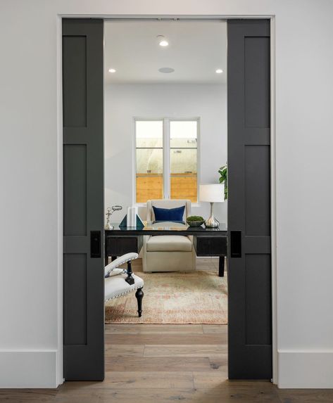 Solid Pocket Doors, Bathroom Glass Wall, Open Plan Kitchen Dining Living, Big Bedrooms, Open Plan Kitchen Dining, Separating Rooms, Kitchen Dining Living, Pocket Door, House Remodel