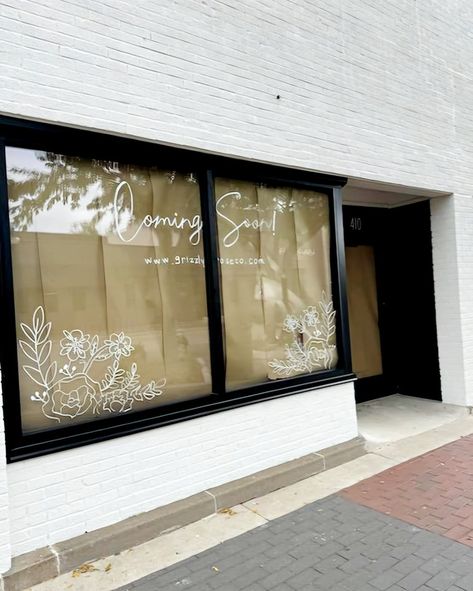 We are thrilled to announce Grizzly Rose Co will be opening soon at 410 Main St in downtown Cedar Falls! More details coming soon! ❤️ Coming Soon Shop Window, Bakery Opening, Bakery Shop Design, Retail Windows, Bakery Shop, Opening Soon, Window Display, Store Fronts, Shop Design