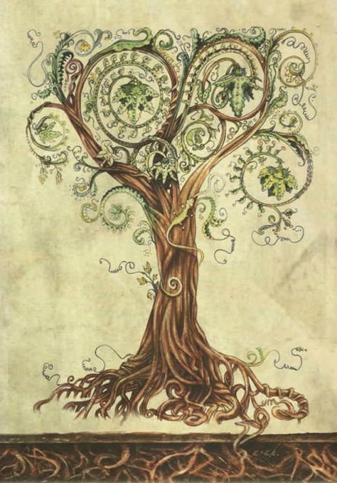 Tattoo Concepts, Tree Of Life Art, Celtic Tree, Ornament Pattern, Desenho Tattoo, Celtic Symbols, Celtic Art, Iron Age, Tree Tattoo