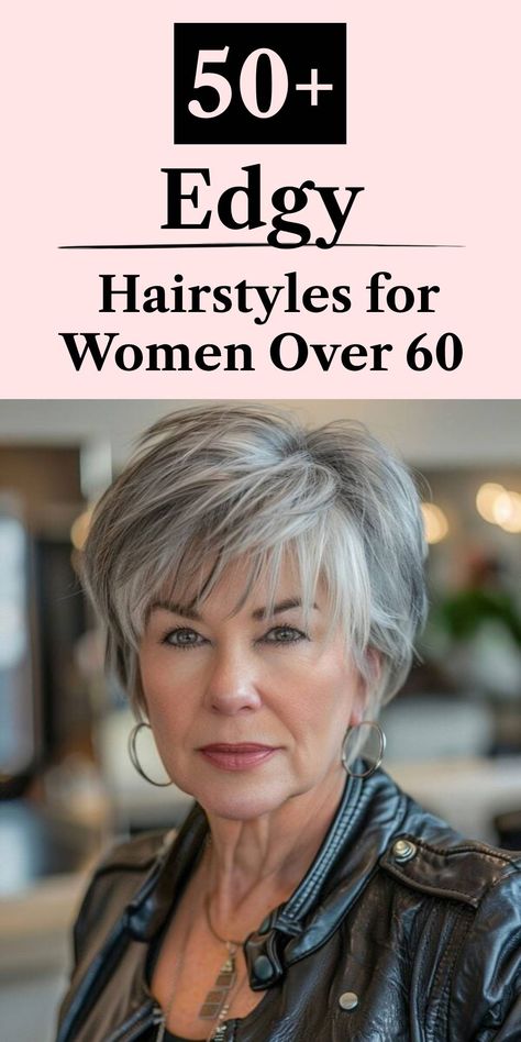 An edgy short bob with layered texture for women over 60 80 Year Old Hairstyles, Hair Styles Over 60 Woman, Hair For Women Over 60 Aging Gracefully, Hairstyles For Over 60 Older Women, 60 Year Old Hairstyles Short, Haircuts For Older Women Over 60, Hairstyles For Women Over 60 Medium, Haircuts For 60 Year Old Women, Short Hair Styles For Women Over 60 Chic