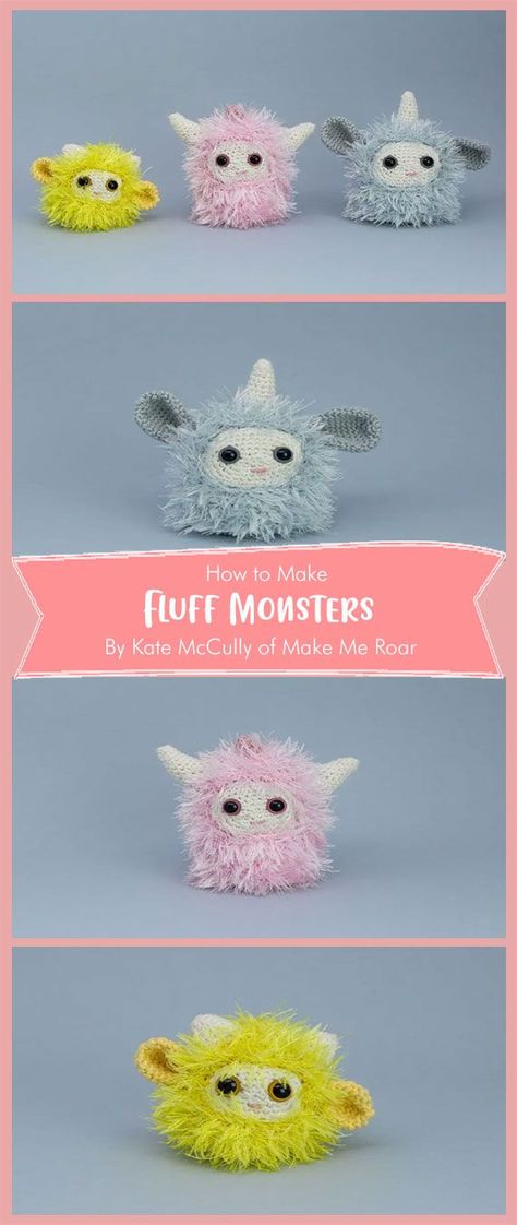 Crochet Monsters, Crochet Amigurumi Free Patterns, Crochet Amigurumi Free, Pattern Ideas, Amigurumi Free Pattern, Crochet Patterns Amigurumi, Crochet Animals, Amigurumi Pattern, Craft Fairs