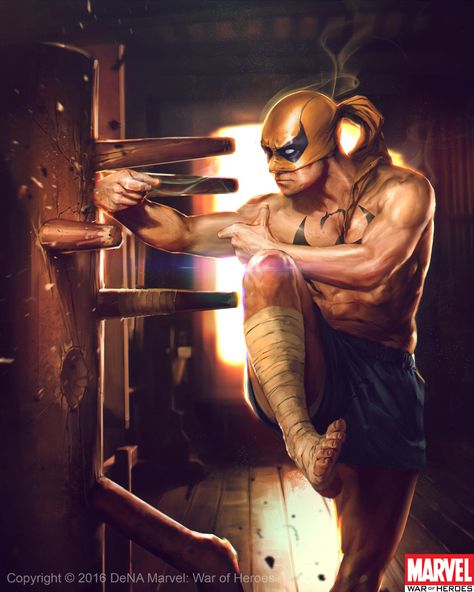 ArtStation - Iron Fist Evo1, Denys Tsiperko Iron Fist Marvel, Marvel Knights, Luke Cage, Arte Dc Comics, Marvel Vs Dc, Marvel Comic Character, Marvel Actors, Iron Fist, Marvel Vs