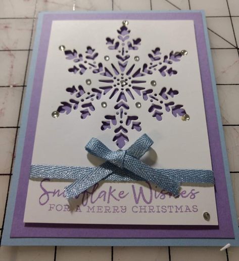 Cas Christmas Cards, Snowmen Cards, Winter Wonderland Card, Stampin Up Weihnachten, Stamped Christmas Cards, Christmas Card Ornaments, Handmade Christmas Card, Snowflake Cards, Christmas Card Inspiration