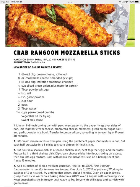 Crab Ragoon Mozerella Sticks, Crab Rangoon Sticks, Crab Rangoon Mozzarella Sticks Air Fryer, Crab Ragoons Air Fryer Recipe, Crab Rangoon Mozzarella Sticks, Mozzarella Cheese Sticks, Food Decorating, Crab Stick, Crab Rangoon