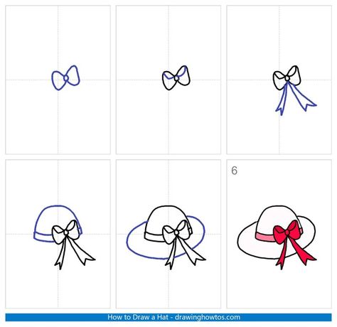 How to Draw a Hat - Step by Step Easy Drawing Guides - Drawing Howtos How To Draw A Hat, Draw A Sun, Drawing Hats, Hat Drawing, Easy Drawing Guides, Draw Fashion, Electric Iron, Tea Hats, Draw Hair