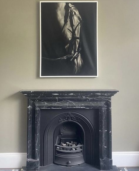 Nero Marquina bespoke fireplace by English Fireplaces English Cast Iron Fireplace, Old Marble Fireplace, Black Marble Fireplace Surround, Modern Victorian Fireplace, 1920 Fireplace, Bolection Fireplace, Black Marble Fireplace, 1930s Fireplace, Wooden Fire Surrounds