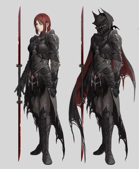 Black Armour Female, Black Female Armor, Female In Armor, Female Knight Oc, Elden Ring Oc, Dark Souls Characters, Armor Female, Women Knight, Knight Oc