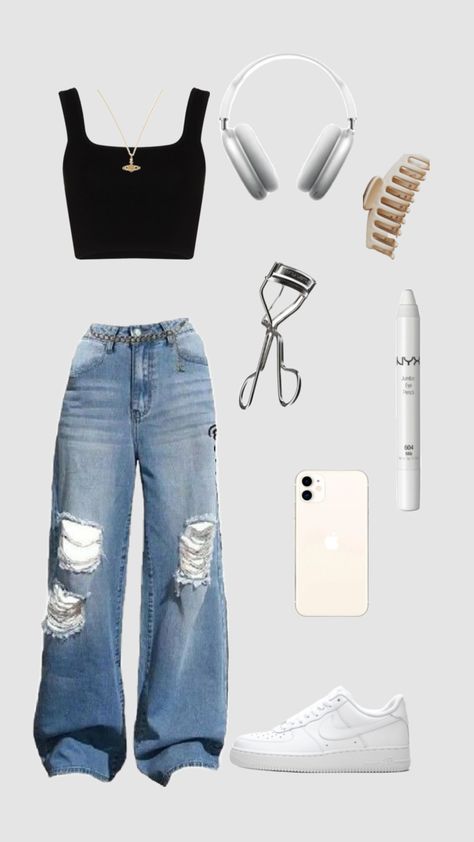 #outfitinspo Cute Outfits Laid Out, Going Back To School Outfits, Back To School Clothes List For Teens, Outfit Ideas For School Middle School, Outfit Ideas For 13 Yrs Old Girl, Girl Outfits Ideas, Cute Things To Wear To School, Stylish Outfits For School, School Outfit Summer