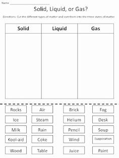 Matter Activities, Ms Smith, Grade 2 Science, Solid Liquid Gas, States Of Matter Worksheet, Matter Worksheets, Second Grade Science, Properties Of Matter, Matter Science