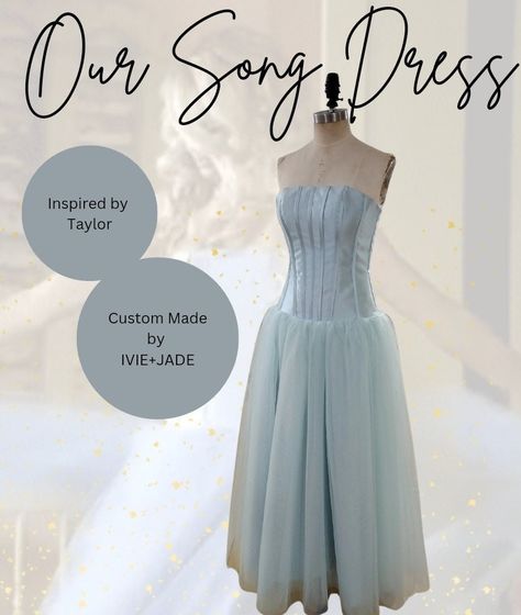 Our Song Dress, Eras Tour Dress, Debut Taylor, Our Song, Glamorous Style, Women's Costumes, Inspired Dress, Eras Tour, Formal Dress